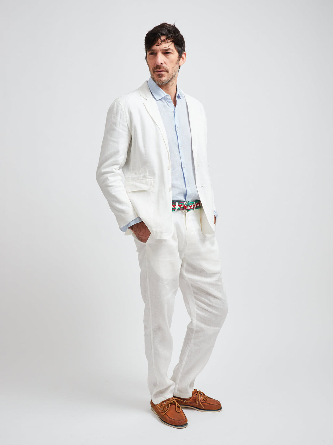 Montevideo Linen Pants off White