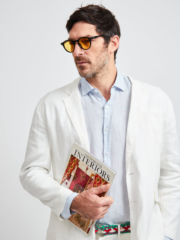 Cuba Linen Blazer off White