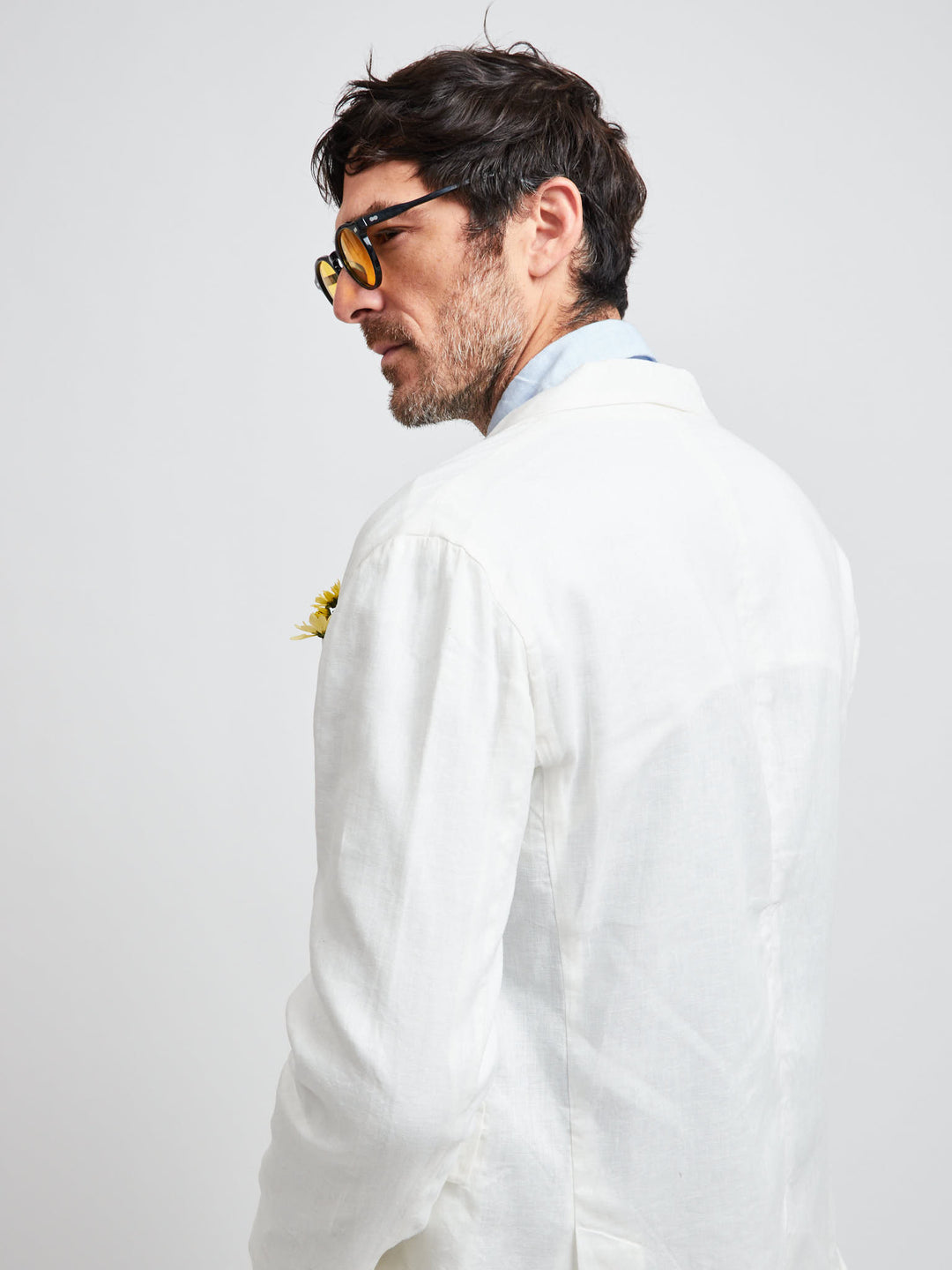 Cuba Linen Blazer off White