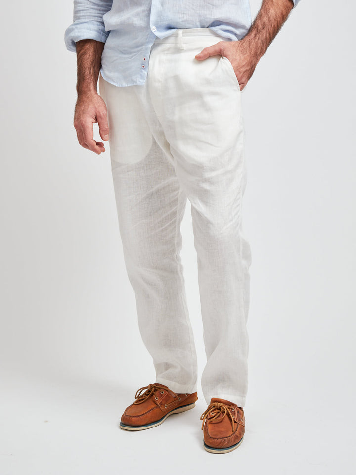 Montevideo Linen Pants off White