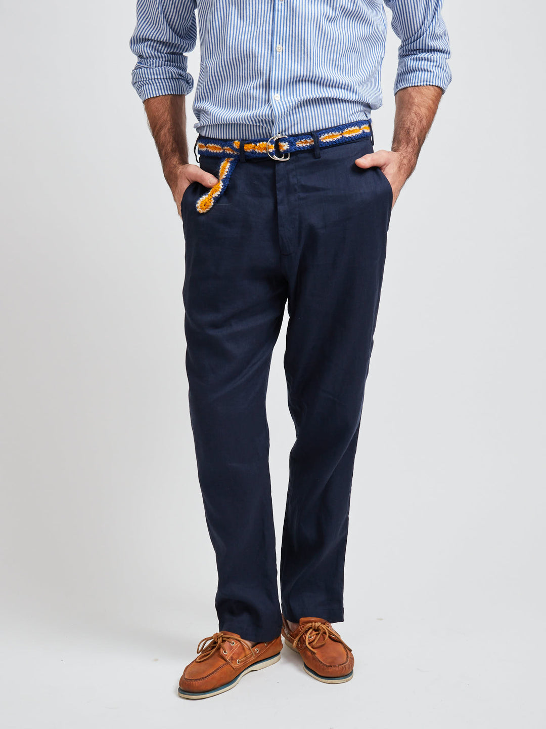 Montevideo Linen Pants Navy