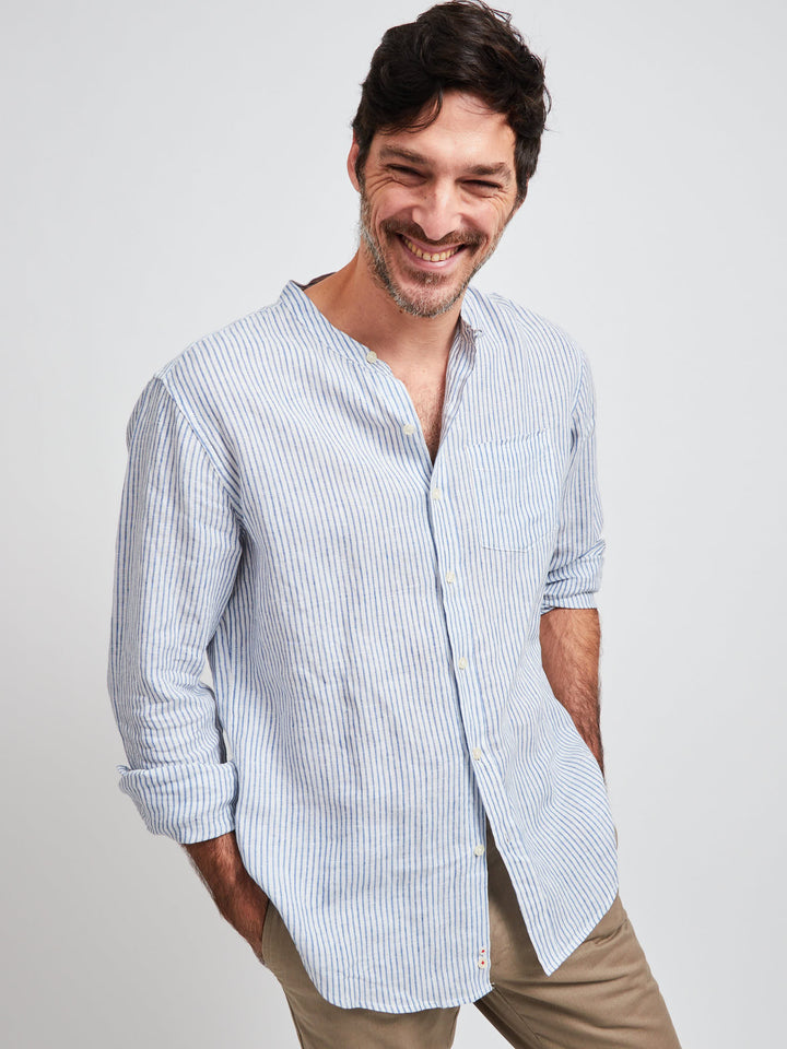 Tribeca Linen Shirt Stripes