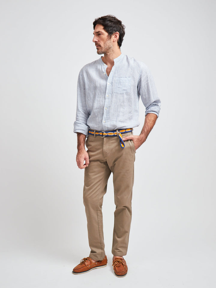 Tribeca Linen Shirt Stripes