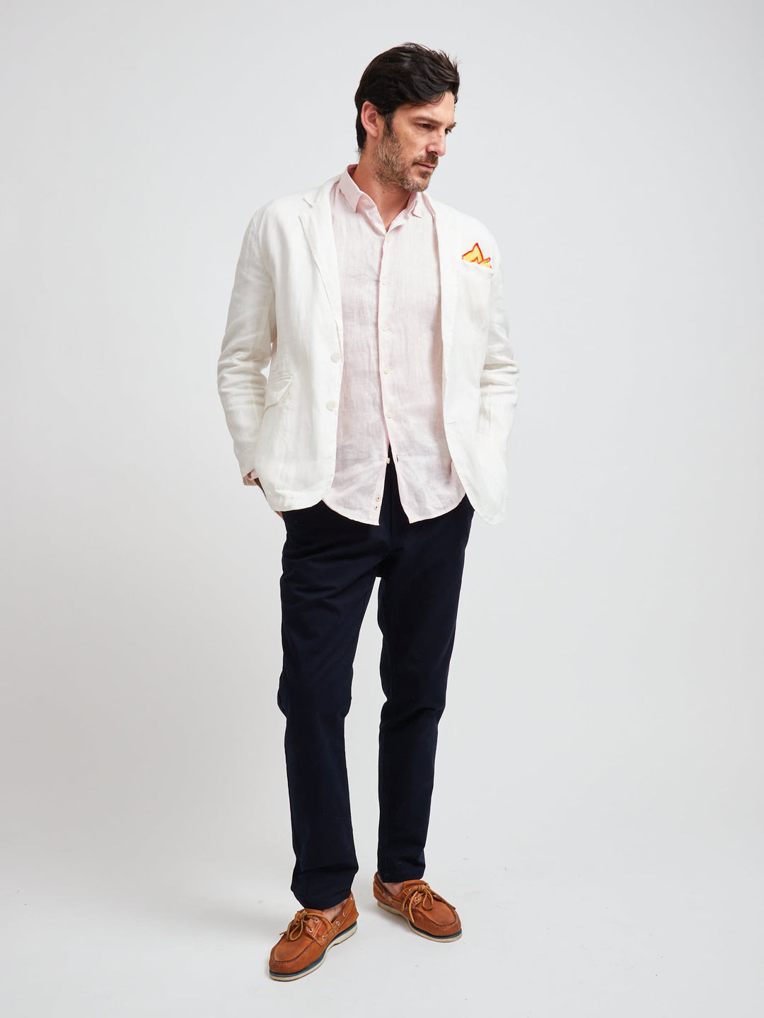 Cuba Linen Blazer off White