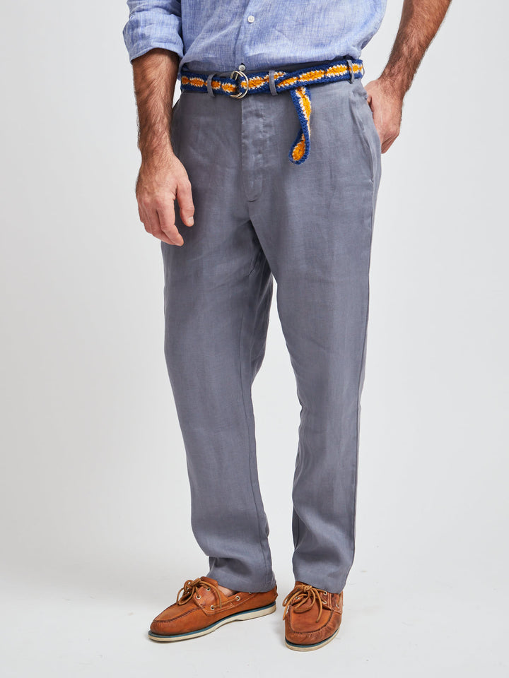 Montevideo Linen Pants Charcoal