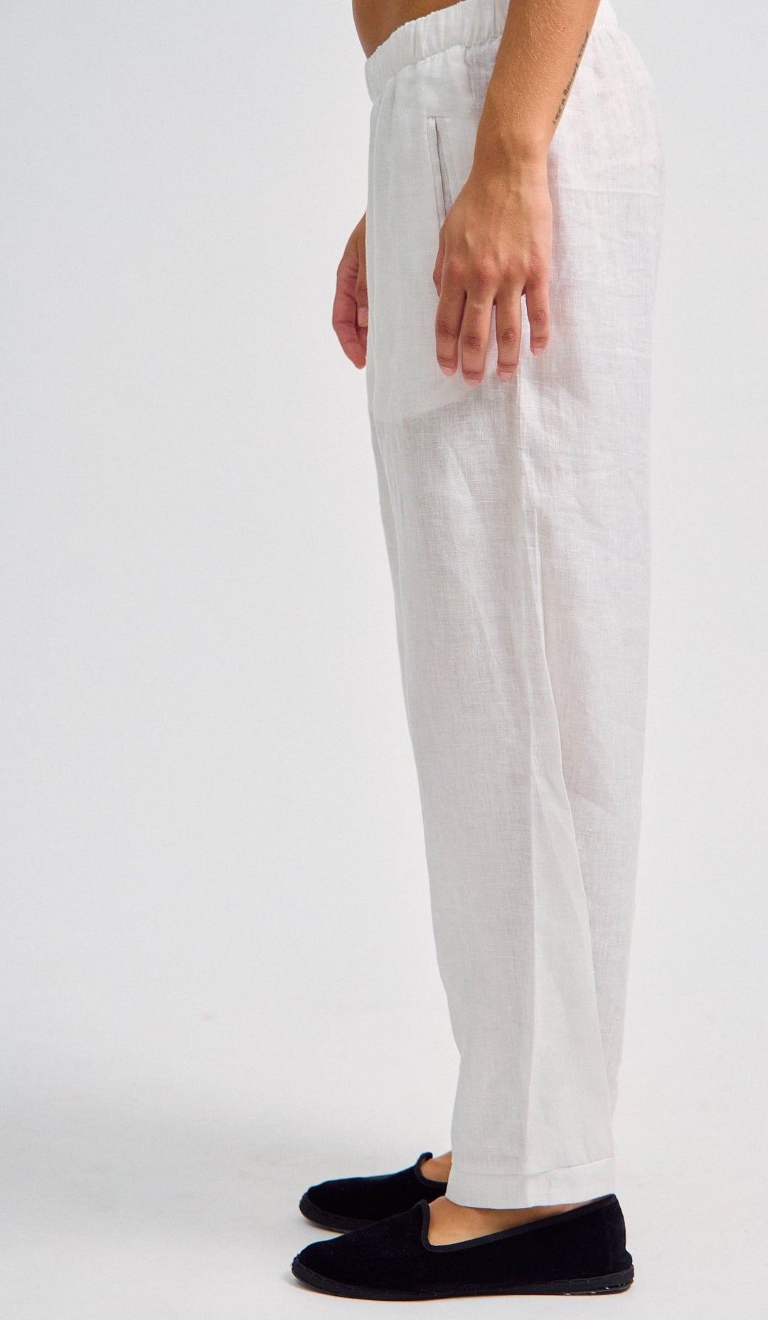 Lupe Linen Pants White
