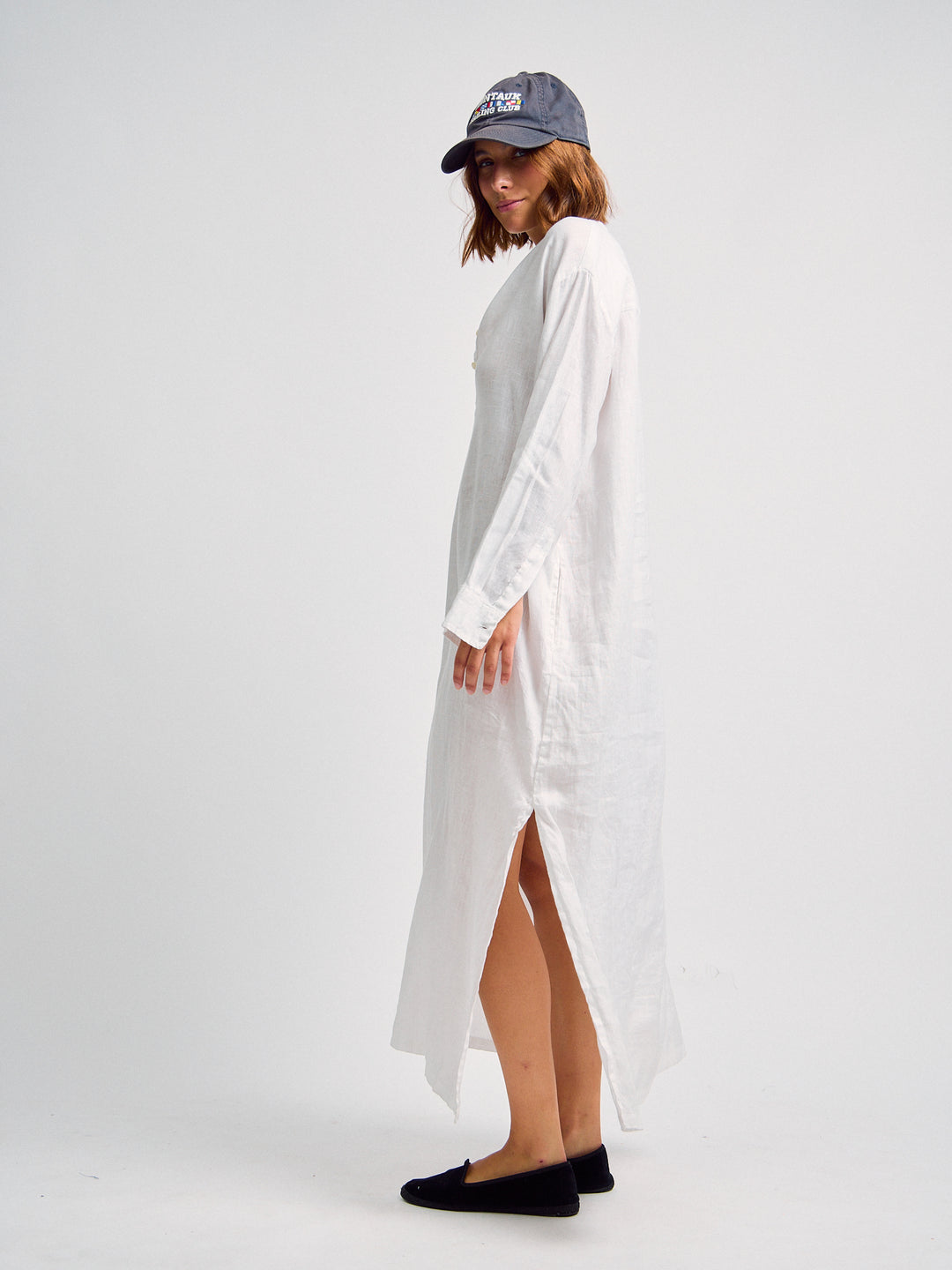Comporta Linen Dress White