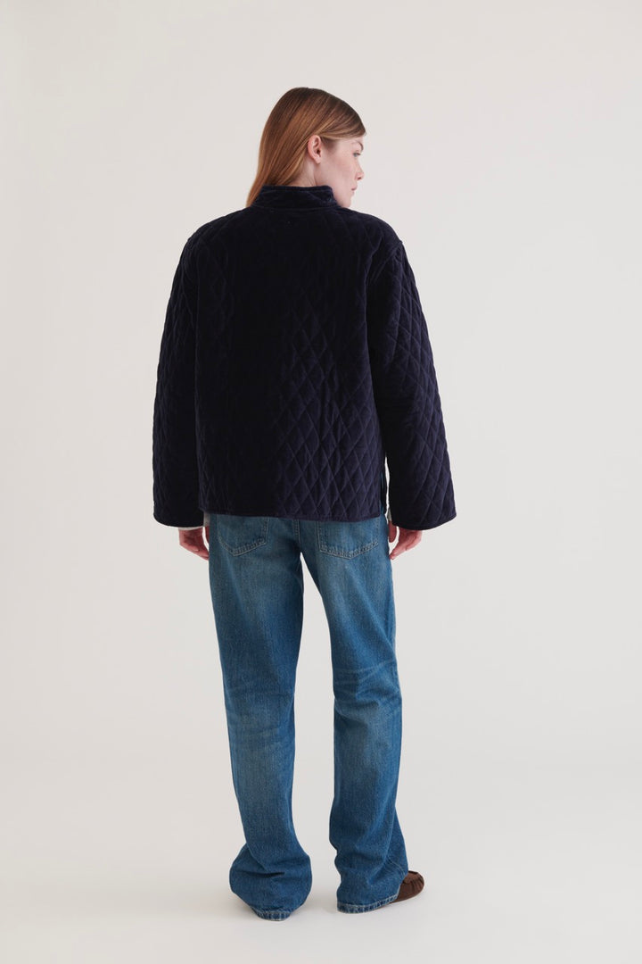 Jaipur Velvet Jacket - Navy