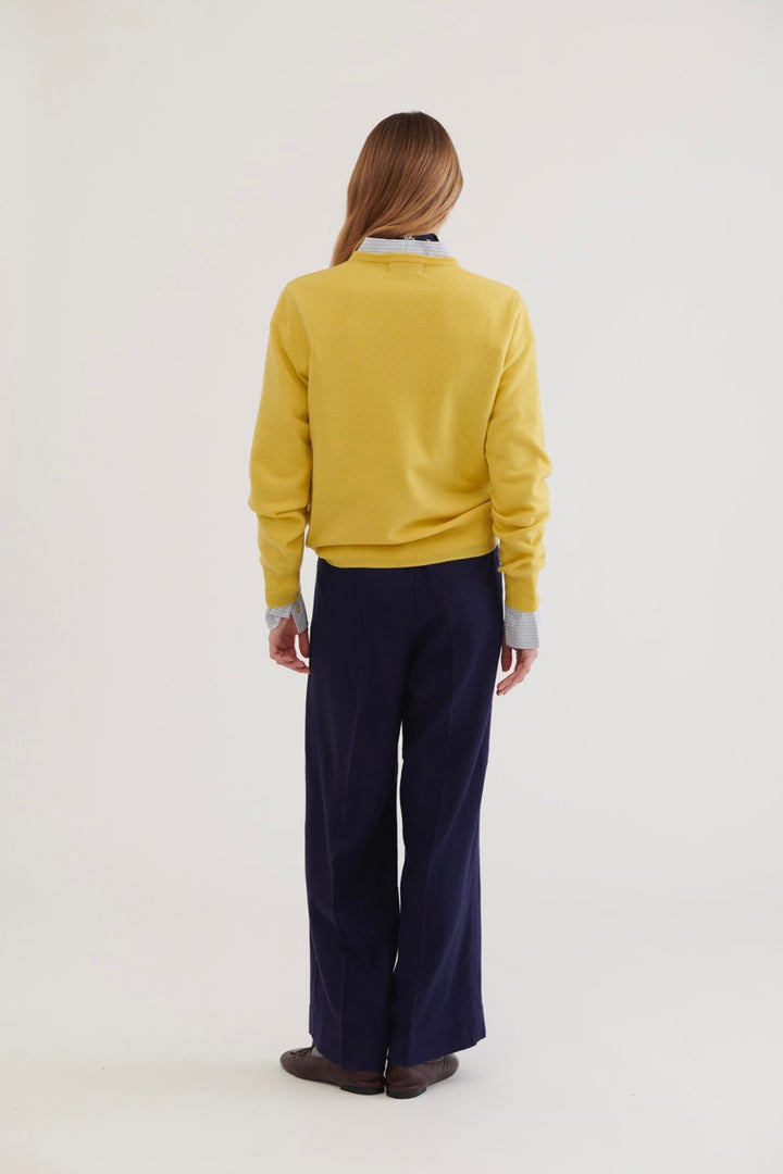Juana Wool Pants - Navy