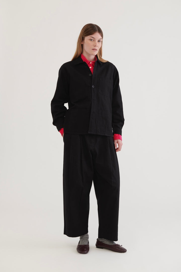 Venecia Cotton Jacket - Black