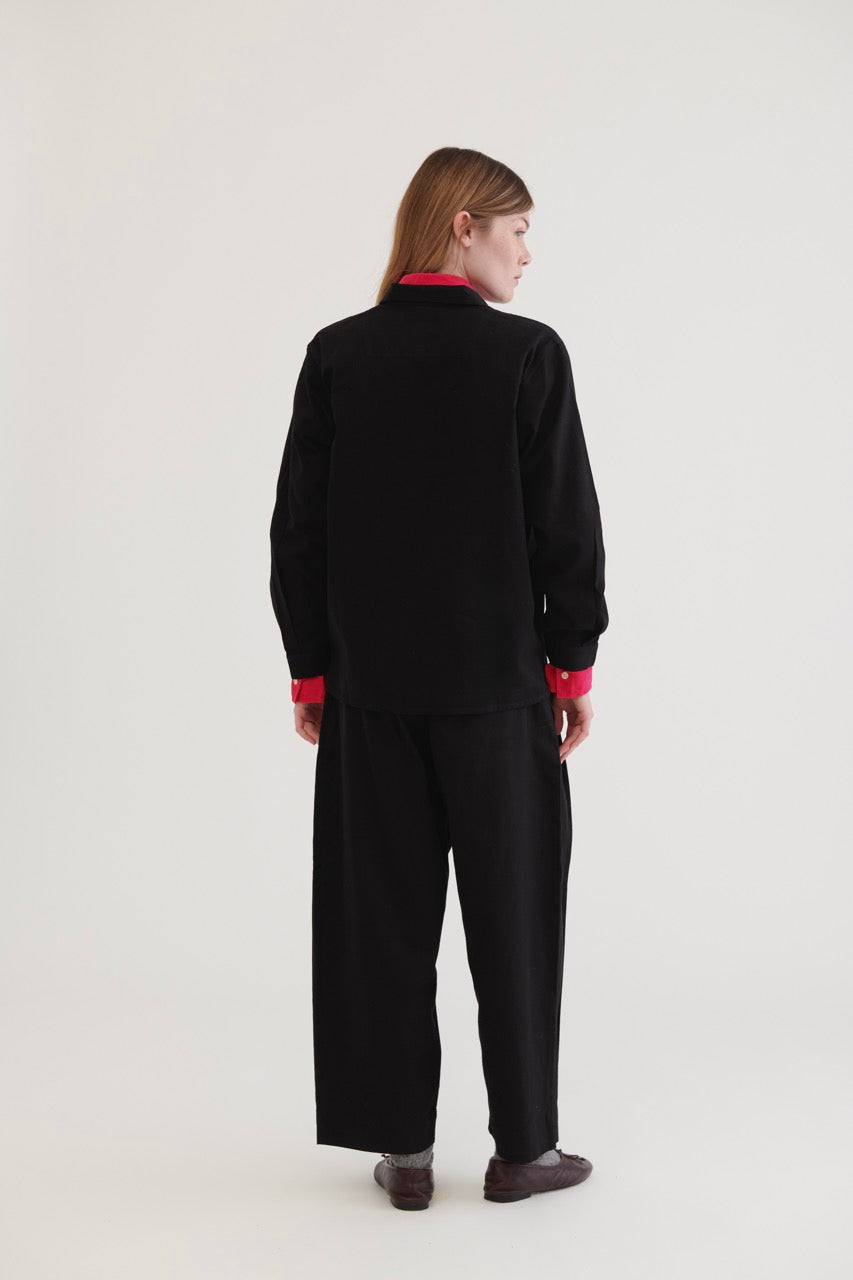 Venecia Cotton Jacket - Black