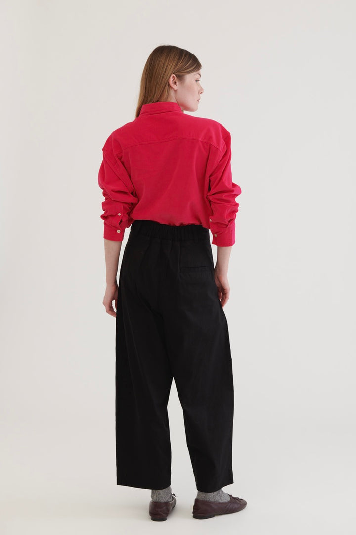 Gaucho Cotton Twill Pants - Black
