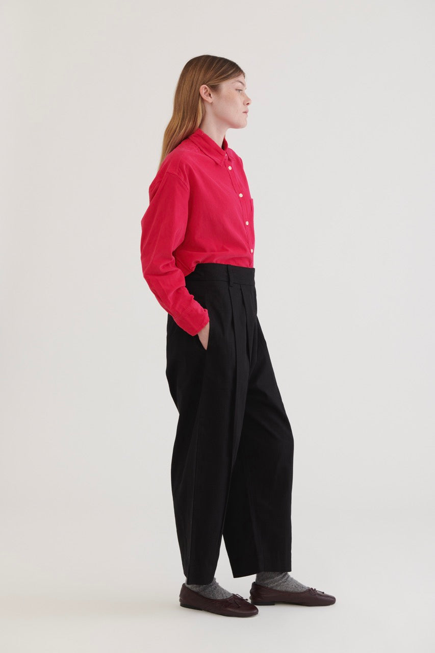 Gaucho Cotton Twill Pants - Black