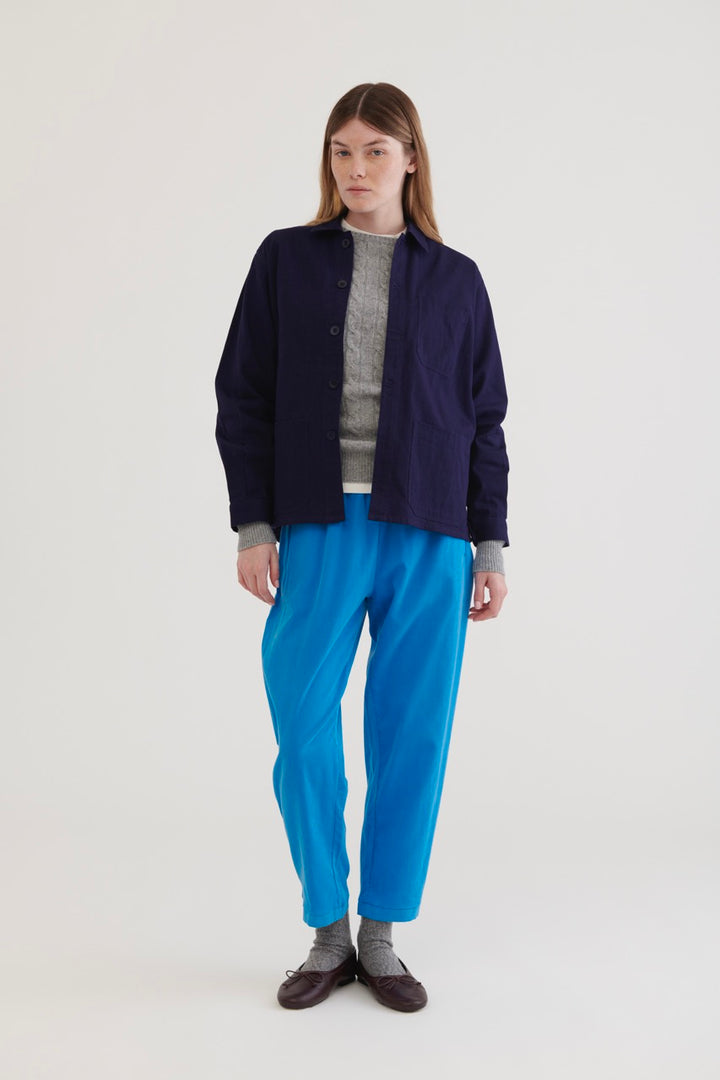 Venecia Cotton Jacket - Navy