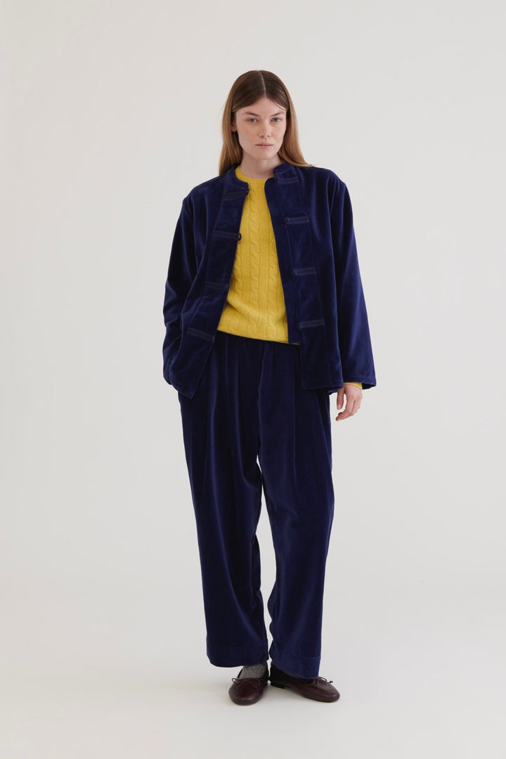 Kitchen Velvet Pants - Navy
