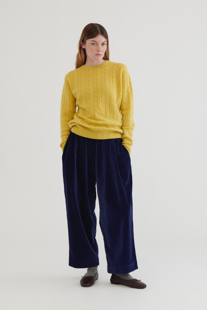 Kitchen Velvet Pants - Navy