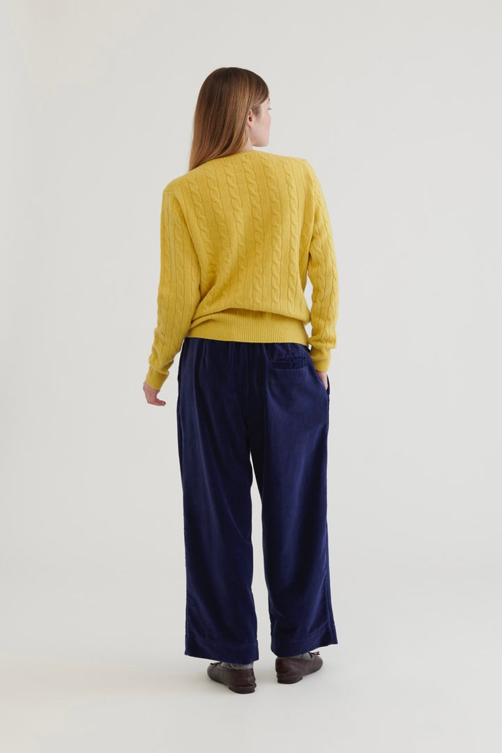 Kitchen Velvet Pants - Navy