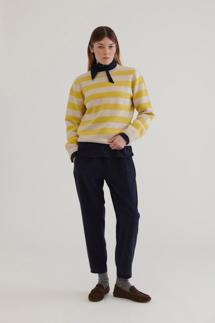 Marsella Wool Sweater – Yellow Stripes