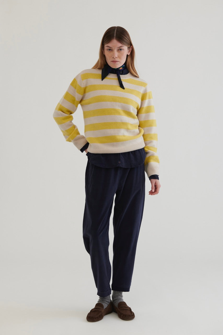 Marsella Wool Sweater – Yellow Stripes