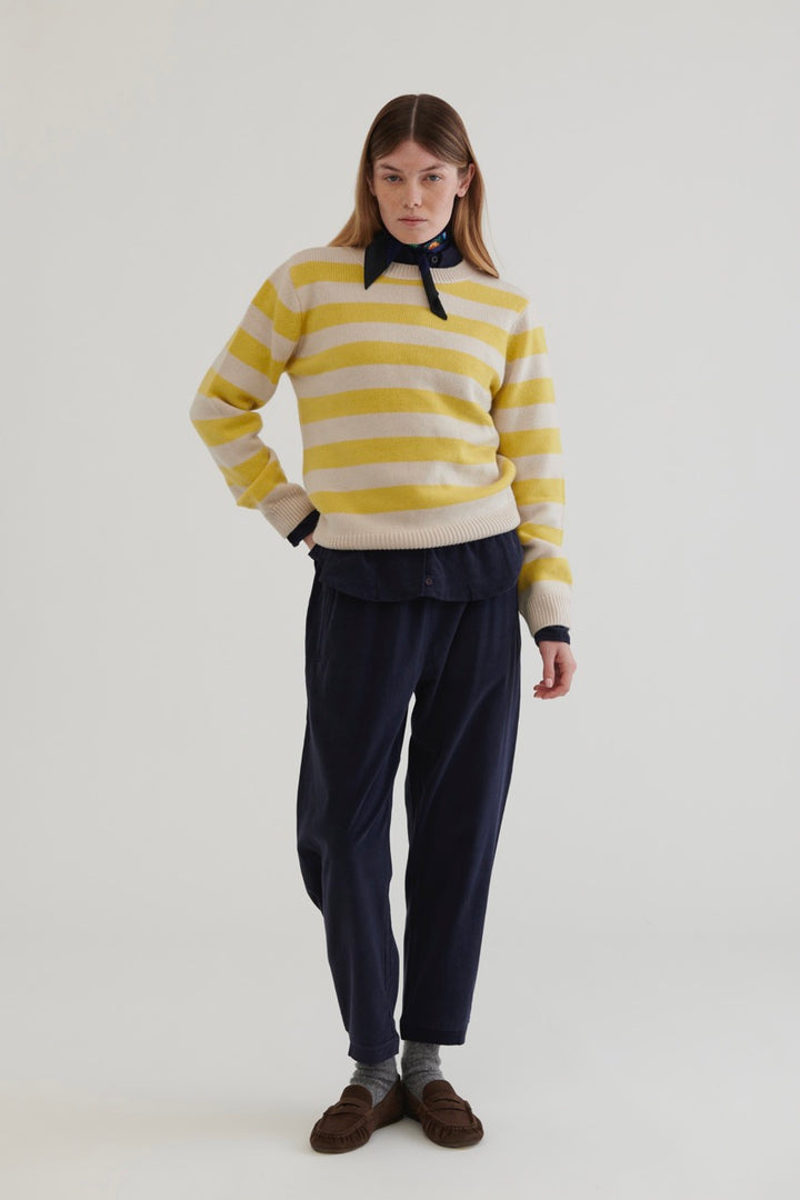 Marsella Wool Sweater – Yellow Stripes