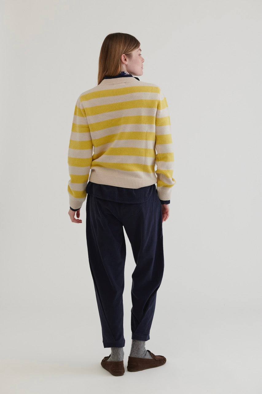 Marsella Wool Sweater – Yellow Stripes