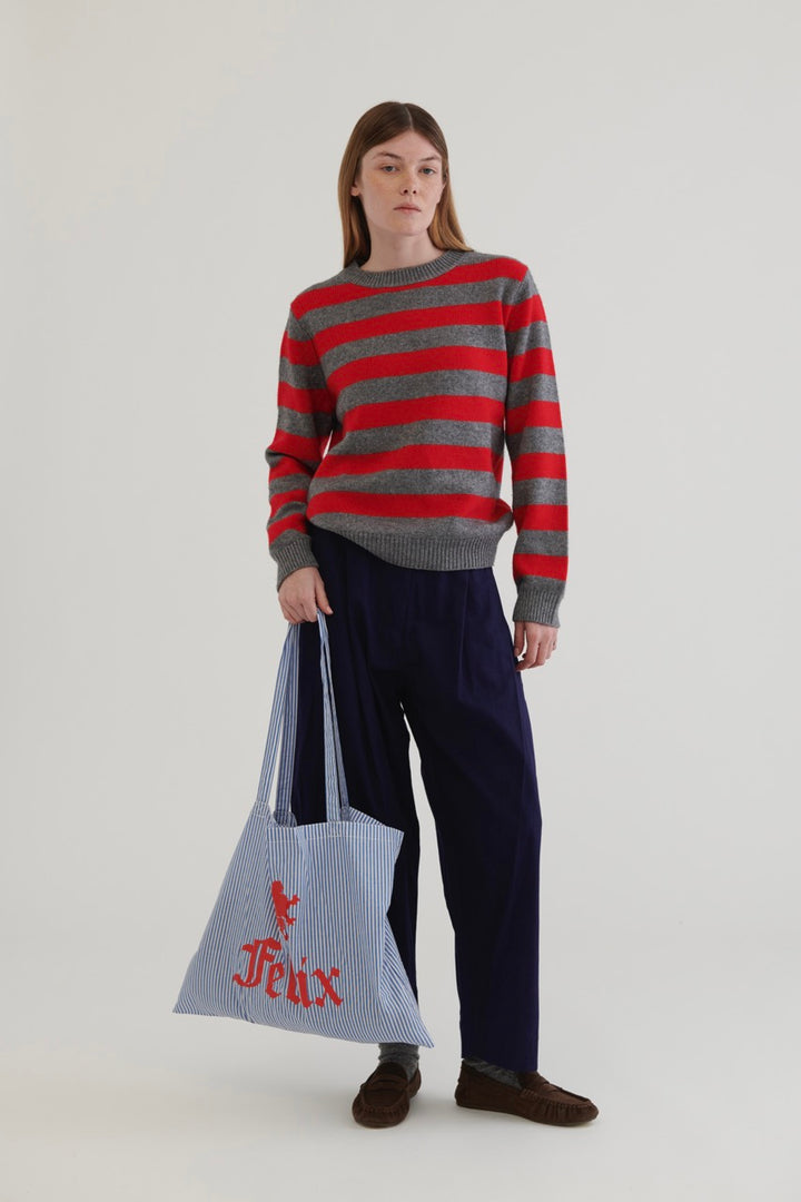 Marsella Wool Sweater – Red Stripes