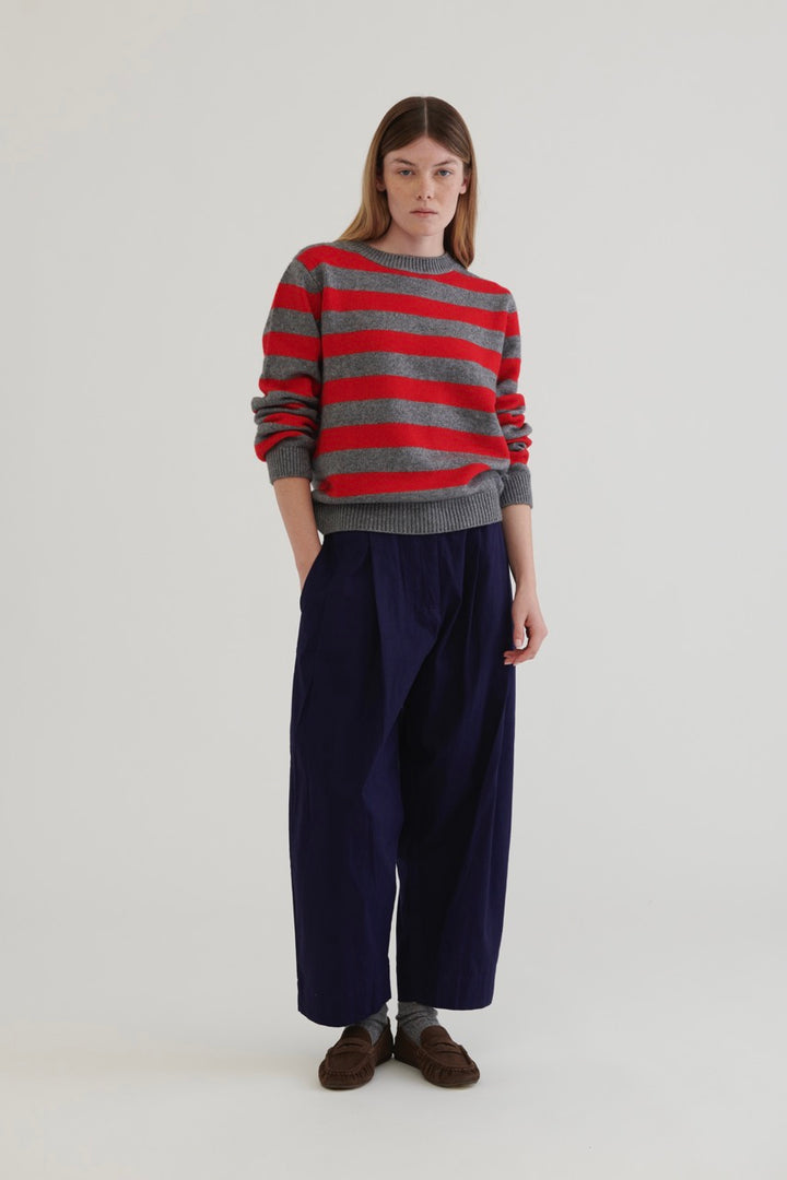 Marsella Wool Sweater – Red Stripes
