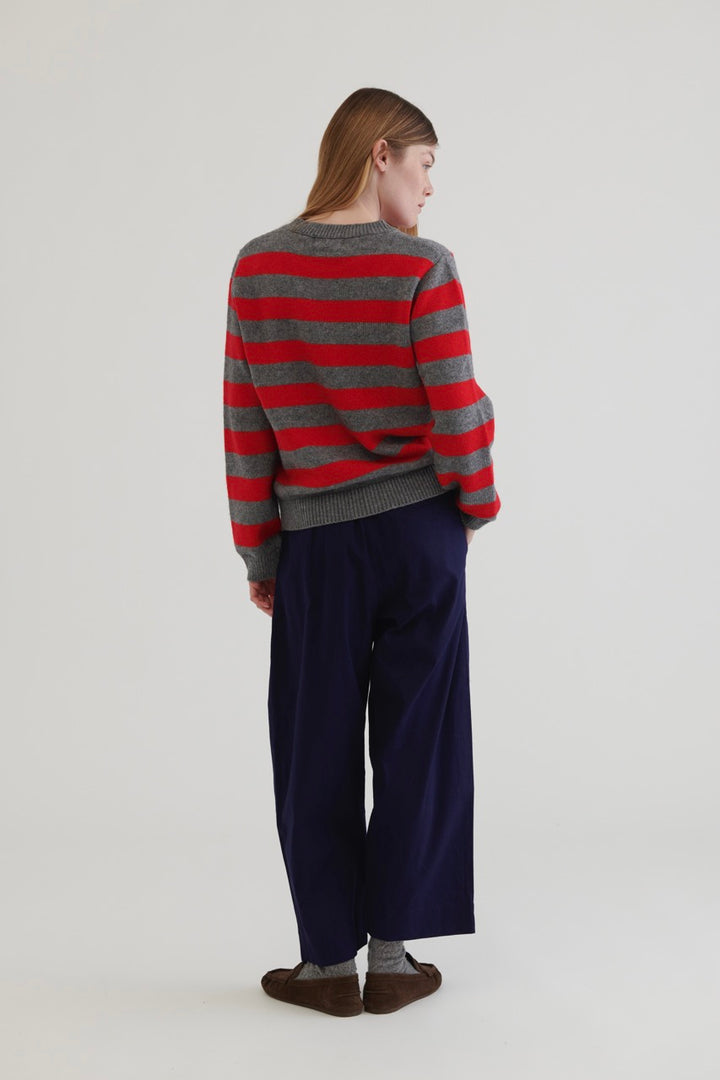 Gaucho Cotton Twill Pants - Navy