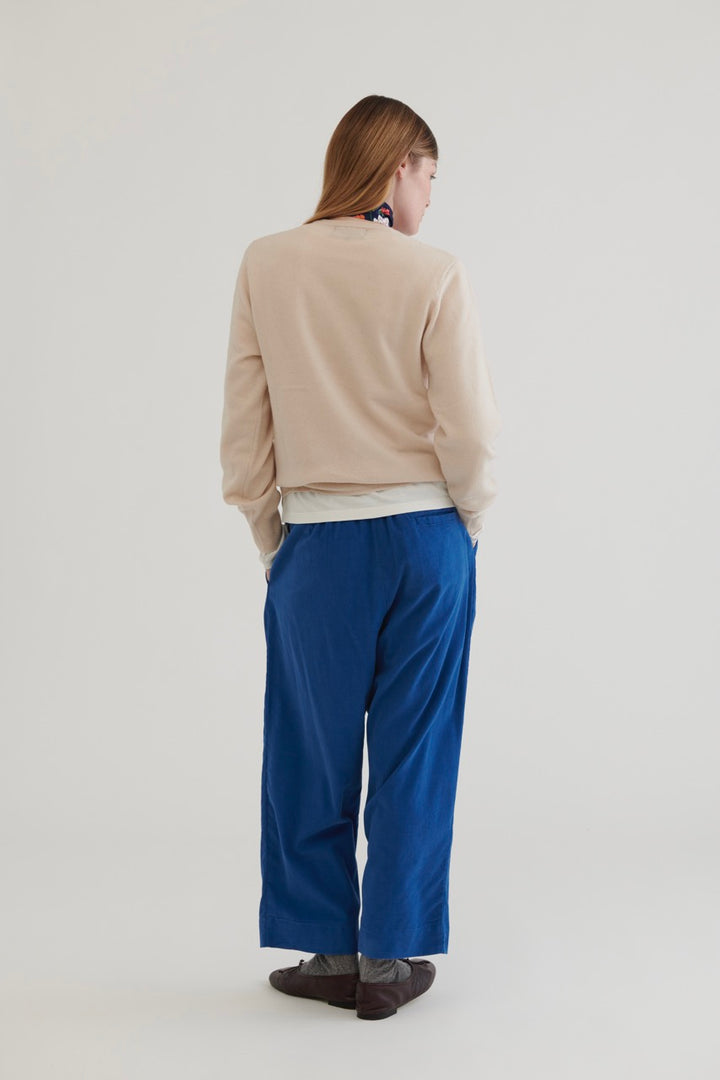 Crew Neck Wool Sweater – Natural