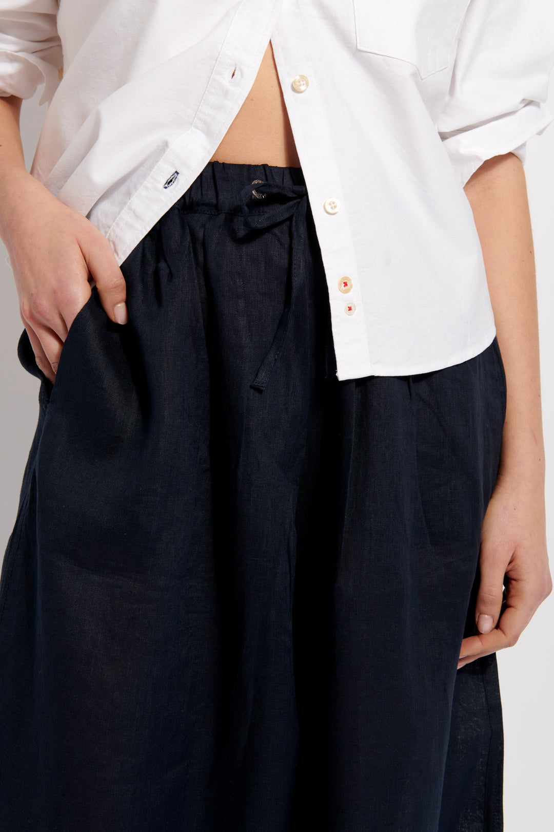 Prince Linen Pants - Navy