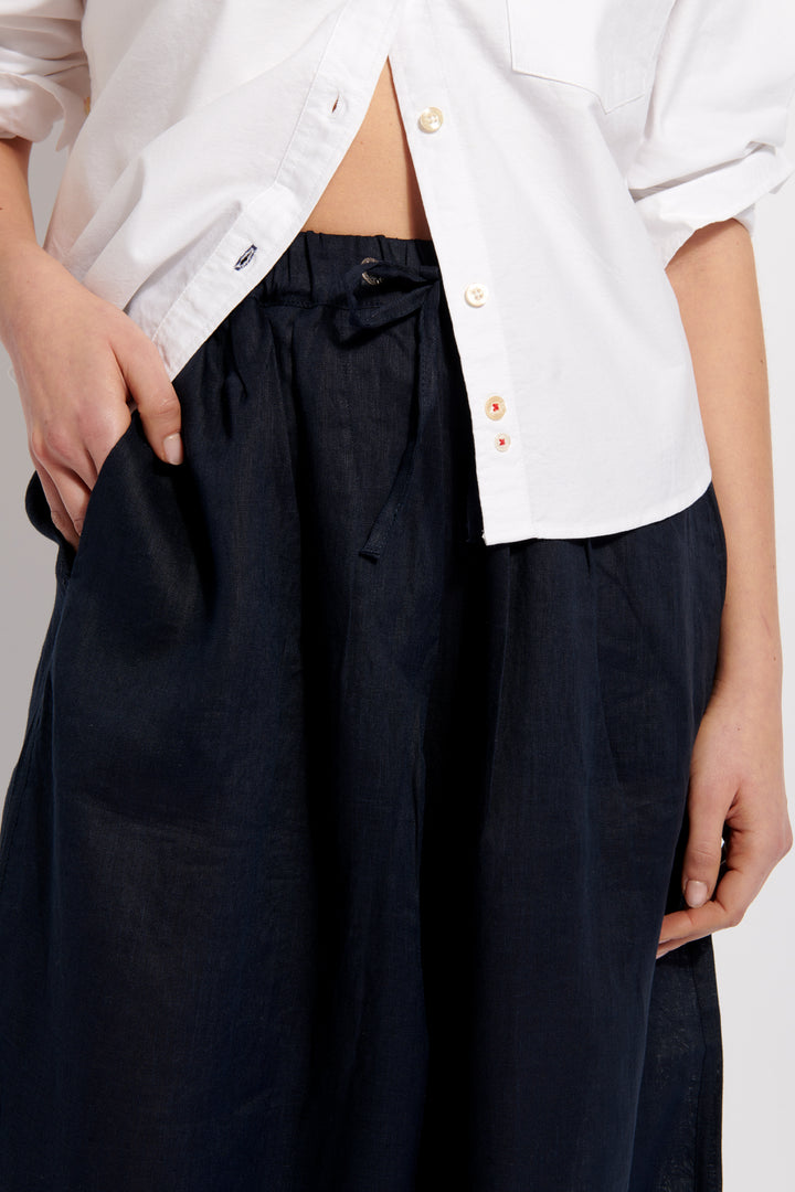 Prince Linen Pants - Navy