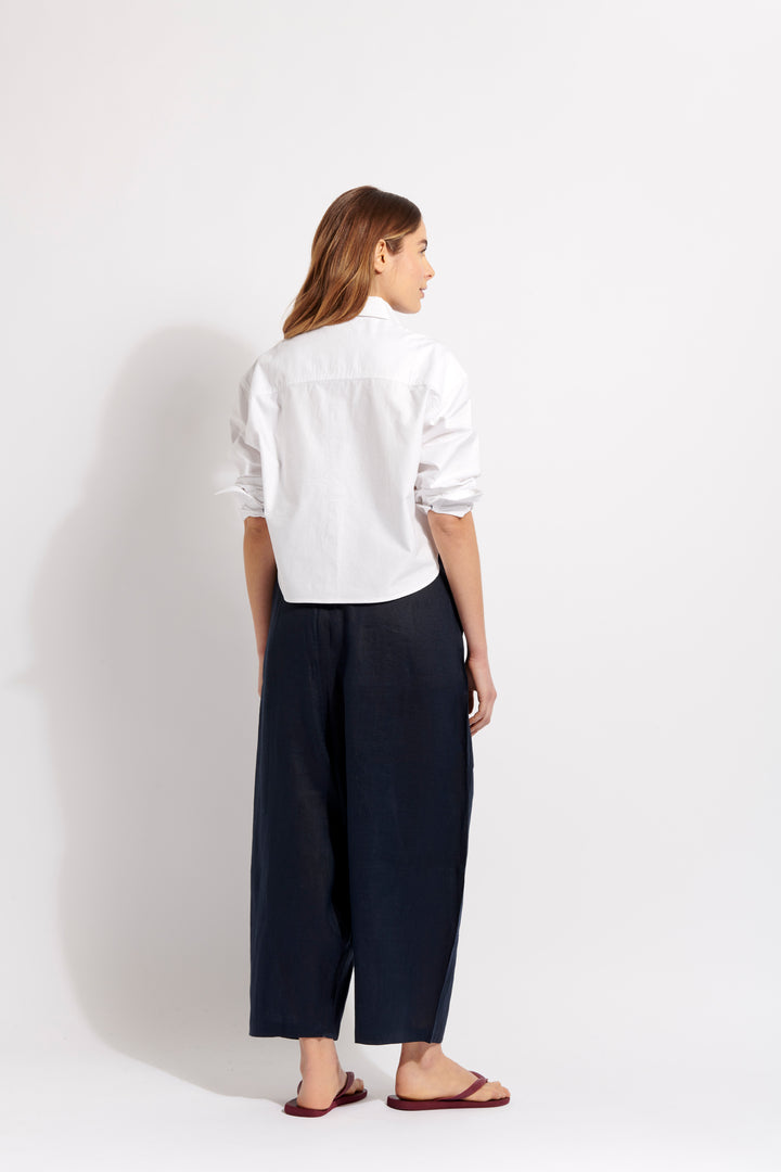 Prince Linen Pants - Navy