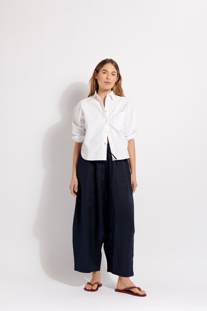 Prince Linen Pants - Navy
