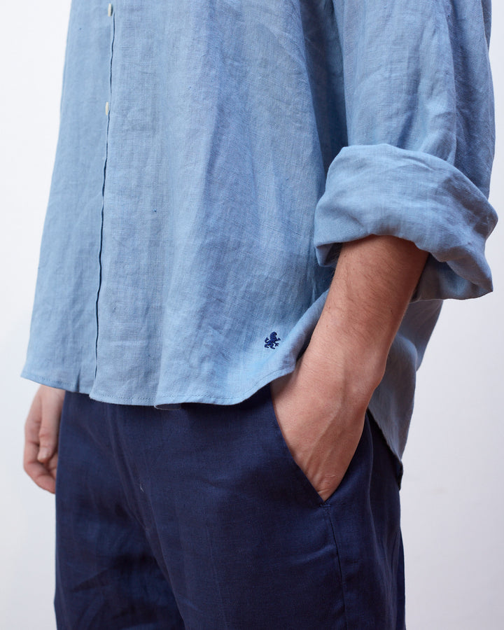 Francis Linen Shirt Light Blue