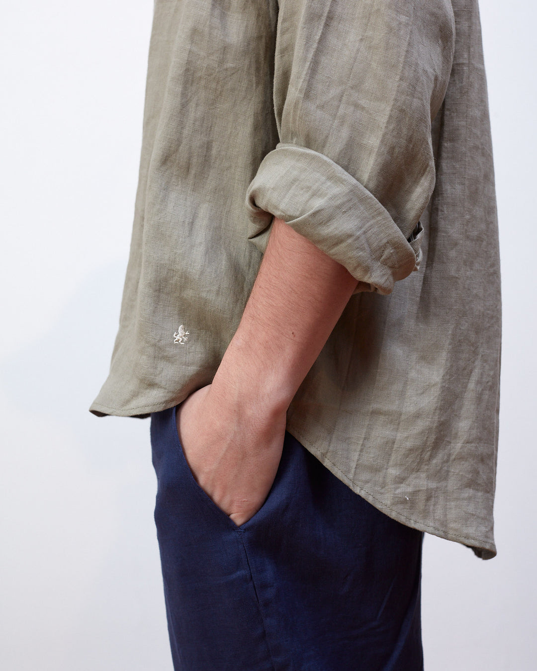 Francis Linen Shirt Olive