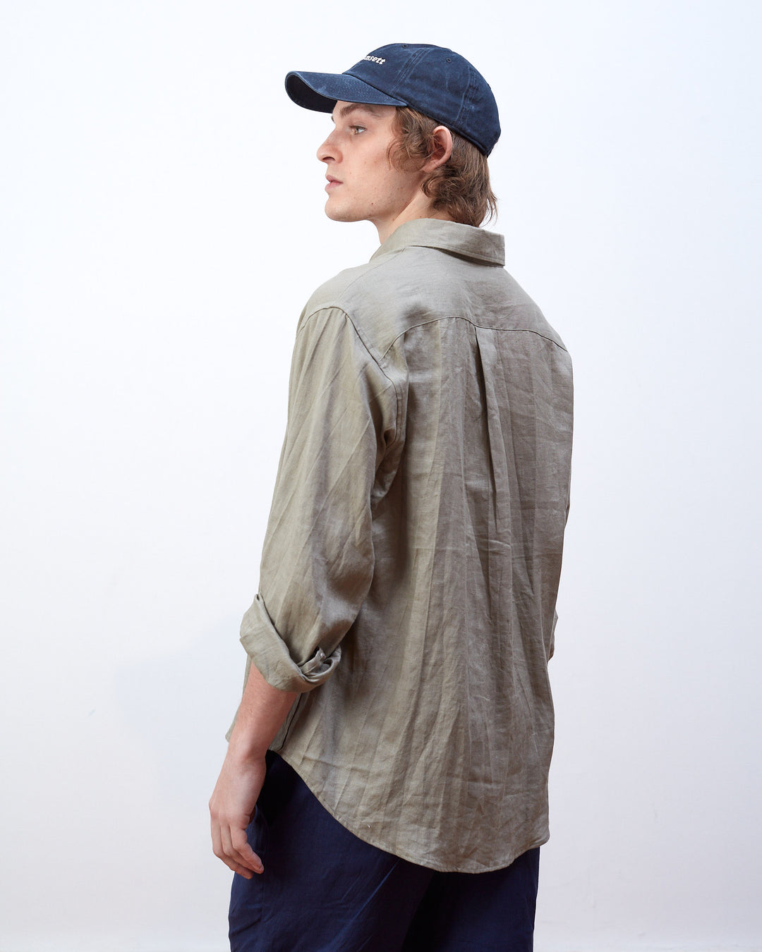 Francis Linen Shirt Olive