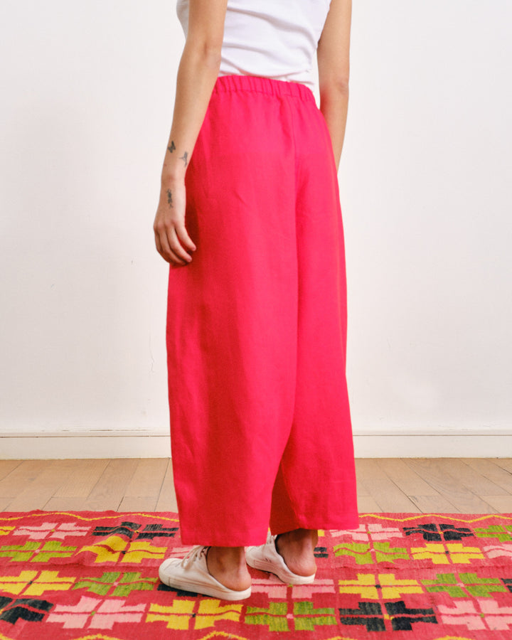 Prince Linen Pants Red
