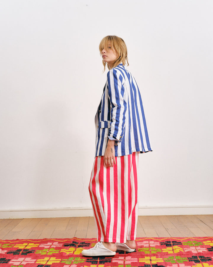 Prince Linen Pants Big Stripes