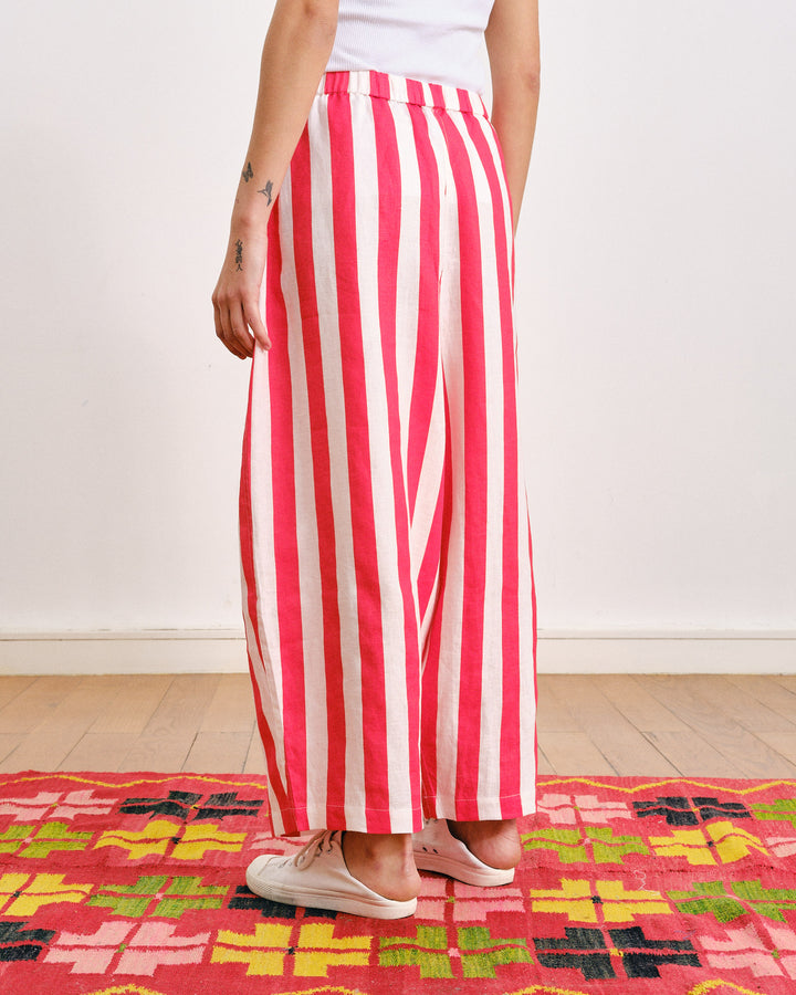 Prince Linen Pants Big Stripes