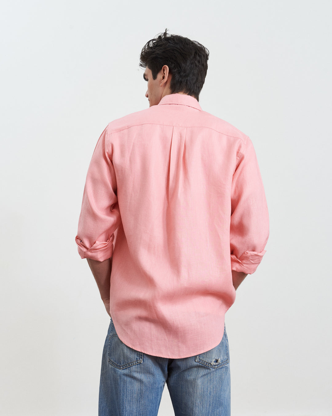 Francis Linen Pocket Shirt Pink