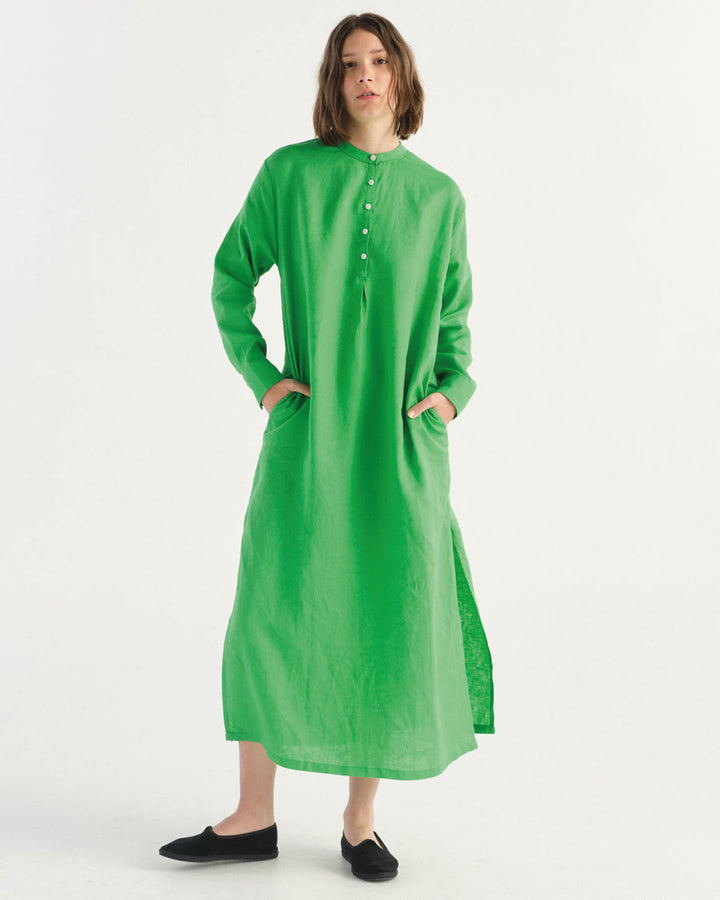 Comporta Dress Shiny Green