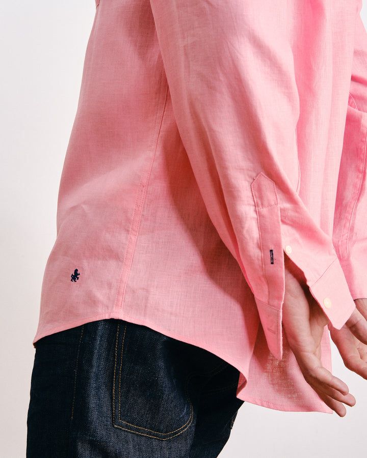Francis Linen Pocket Shirt Pink