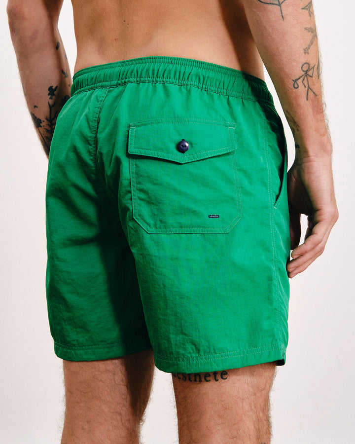 Gorlero 6-Inch Nylon Swim Shorts Green