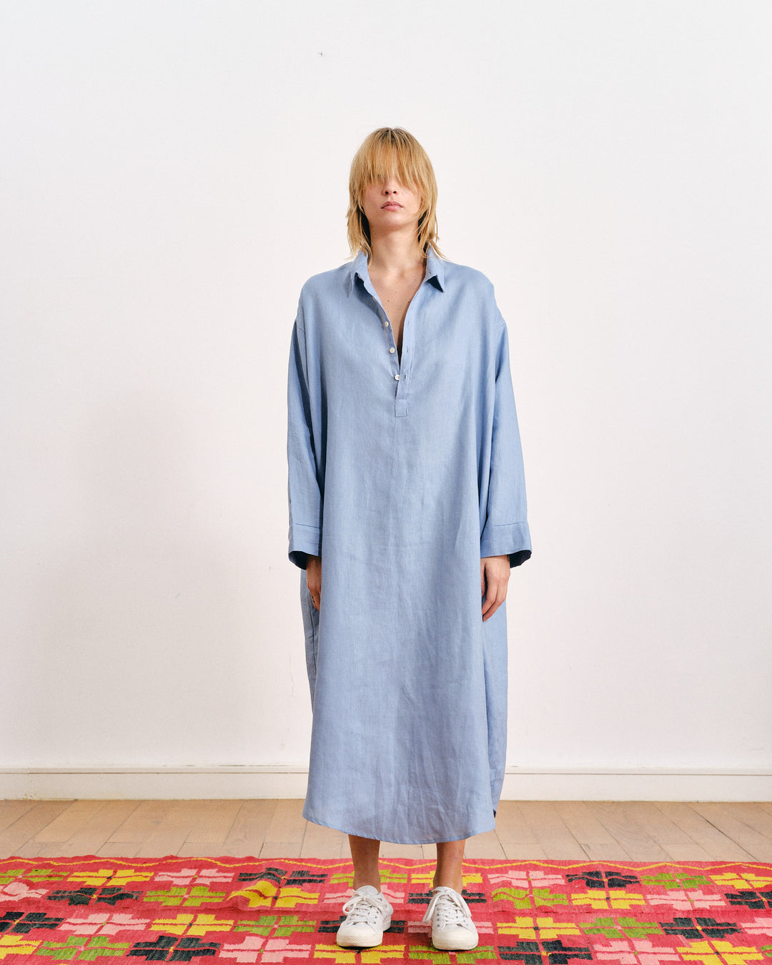 Francis Linen Tunic Vintage Light Blue