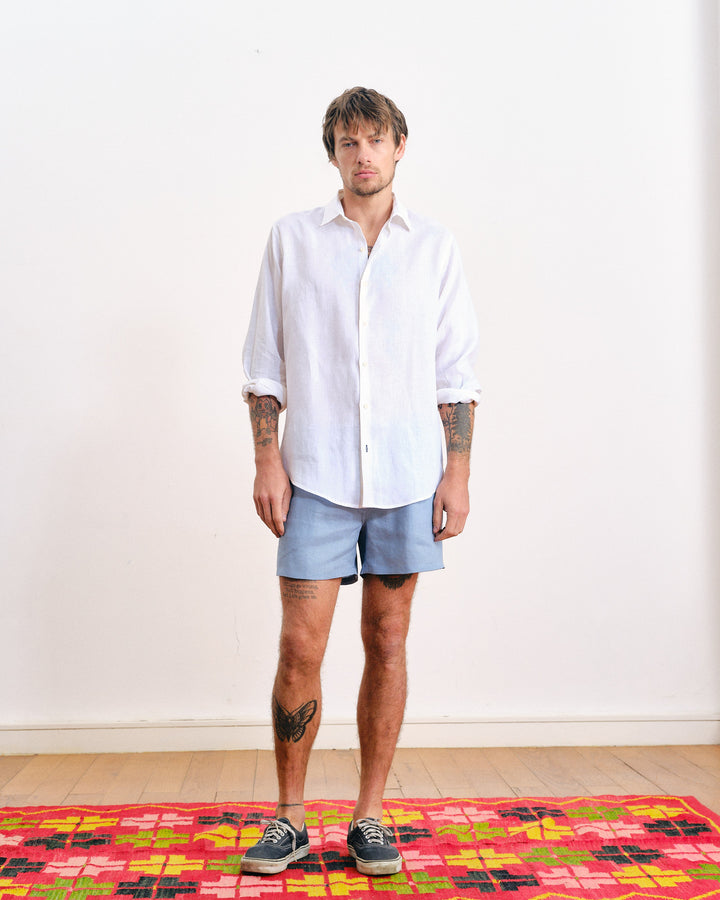 Indio 6-Inch Linen Shorts vintage Light Blue