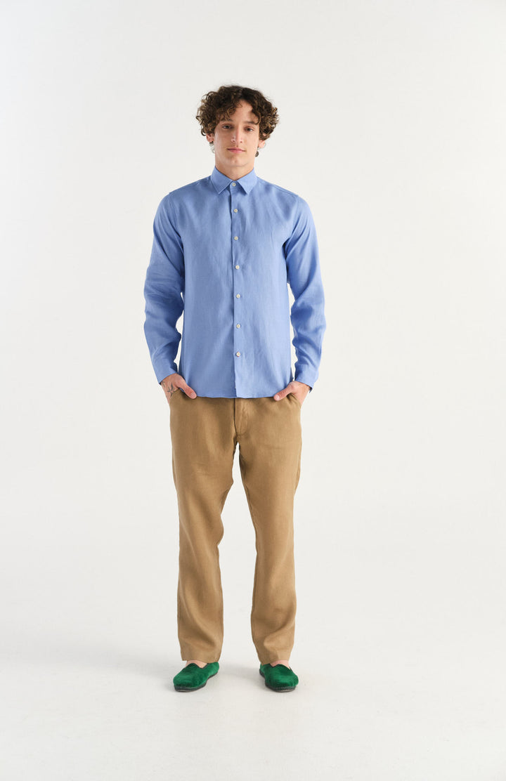 Hemingway Linen Shirt Lavander